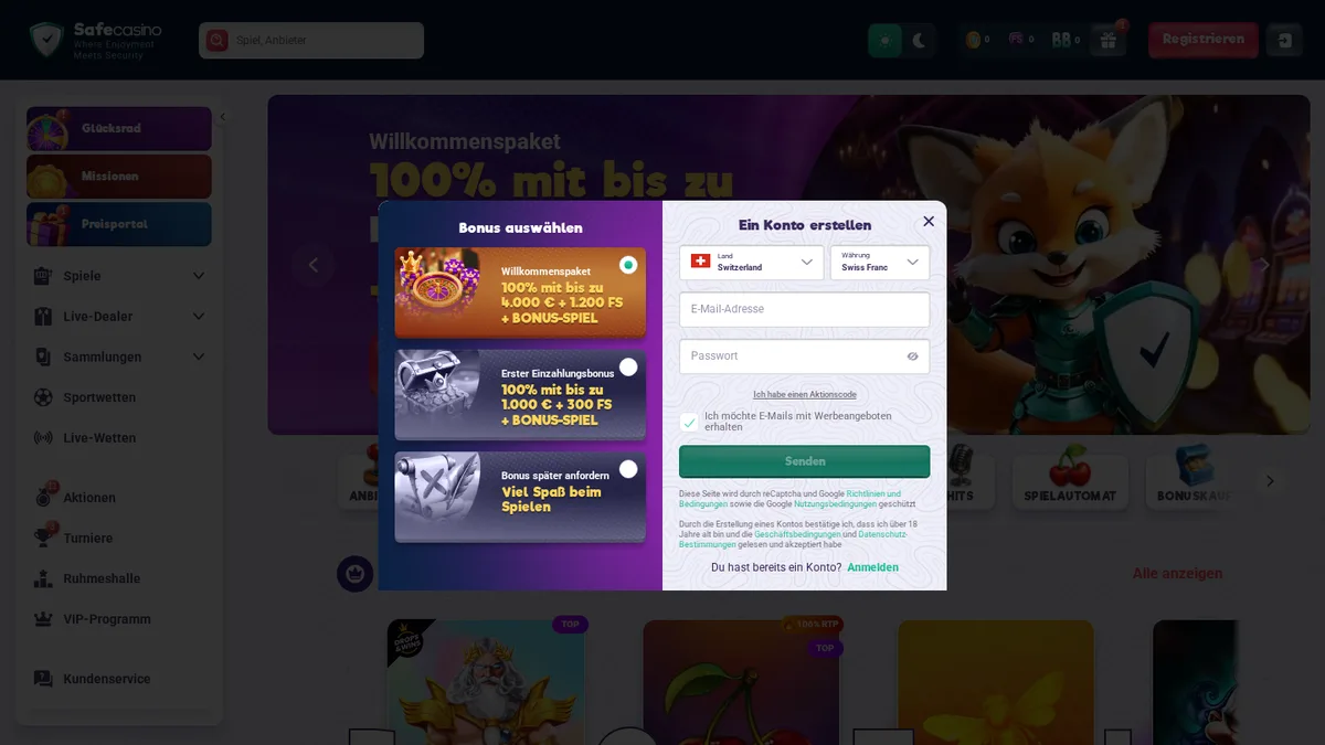 Wichtigste Vorteile von Safe Casino